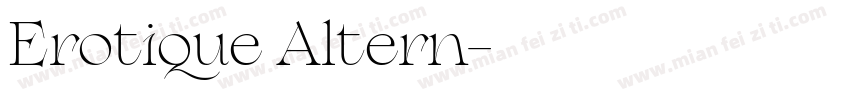 Erotique Altern字体转换